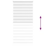 vidaXL Store zèbre blanc 100x200 cm largeur du tissu 95 9cm polyester