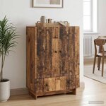 vidaXL Buffet Bois ancien 66 x 34 5 x 95 cm Bois d’ingénierie
