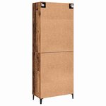 vidaXL Haut Armoire 2 Pièces Bois ancien 69 5 x 34 x 180 cm
