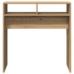 vidaXL Table console chêne artisanal 78x30x80 cm bois d'ingénierie