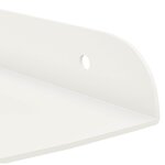 vidaXL Étagère Flottante d'Angle 4 pc Blanc 24 x 24 x 2 cm