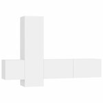 vidaXL Ensemble de meubles TV 3 Pièces Blanc Bois d'ingénierie