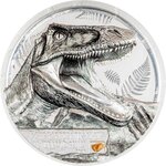 Monnaie CARCHARODONTOSAURUS Jurassic Relics 1 Oz Argent 5$ Cook Islands 2026