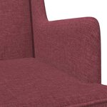 vidaXL Chaise à bascule Bordeaux 62 x 80 x 85 cm tissu