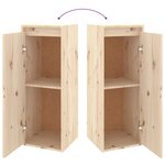 vidaXL Armoire murale 30x30x80 cm Bois de pin massif