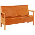 Banc extérieur vidaXL Acacia 119x76x44 cm en bois massif de pin