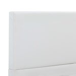 vidaXL Cadre de lit sans matelas blanc similicuir 140x200 cm
