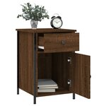vidaXL Tables de chevet 2Pièces Chêne marron 40x42x60cm Bois d'ingénierie