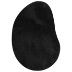 vidaXL Tapis Noir 80 x 150 cm Polyester