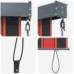 vidaXL Store Roulant Extérieur orange et marron 200 x 250 cm tissu