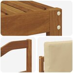 vidaXL Ensemble de canapés d'extérieur 5 pc Naturel et Beige