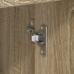 vidaXL Armoire de rangement en chêne Sonoma Chêne Sonoma MDF Moyenne