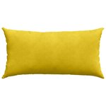 vidaXL Coussins de canapé 2 Pièces Jaune 80 x 40 cm