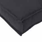 vidaXL Set de coussins de palette 2 Pièces Noir 120 x 40 x 8 cm