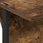 vidaXL Étagère à magazines avec étagère Chêne fumé 68 x 40 x 123 5 cm