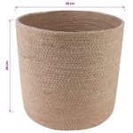 vidaXL Ensemble de Pots à Plantes 2 Pièces Naturel Ø 28 x 28 cm
