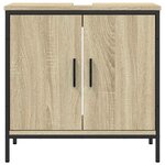 vidaXL Armoire lavabo de salle de bain chêne sonoma 60x30x60 cm