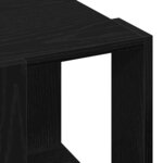 vidaXL Table Basse Chêne noir MDF 32 x 32 x 30 cm Simple Carré