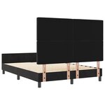 Cadre de lit vidaXL Noir 140x190 cm Velours