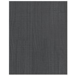 vidaXL Meuble TV Gris 70x33x42 cm Bois de pin massif