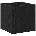 Meuble d'entrée en bois d'ingénierie chêne noir vidaXL