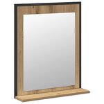 vidaXL Ensemble de mobilier de salle de bain avec porte 2 Pièces Marron