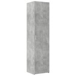 vidaXL Armoire de rangement mince gris béton 45x42 5x225 cm