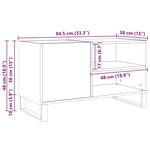 vidaXL Armoire à disques vieux bois 84 5x38x48 cm bois d'ingénierie