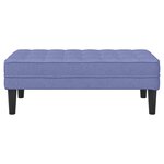 Banc vidaXL en Jean Bleu 113x57x39 cm Tissu