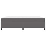 vidaXL Cadre de lit avec matelas Gris 180 x 200 cm Faux cuir