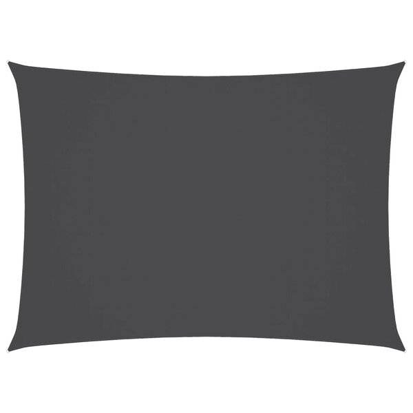 vidaXL Voile de parasol tissu oxford rectangulaire 2 5x4 5m anthracite
