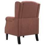 vidaXL Fauteuil marron tissu