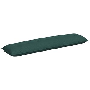 vidaXL Coussin de Dos Vert foncé 200 x 19 x 50 cm tissu