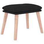 vidaXL Repose-pied Noir 45x29 5x35 cm Tissu