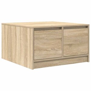vidaXL Table basse avec tiroirs chêne sonoma 70 5x70x40 cm