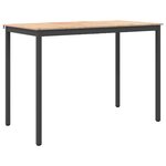 vidaXL Table de bar Naturel 110 x 55 x 105 cm Bois de pin massif