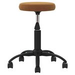 vidaXL Chaise de bureau pivotante marron velours