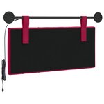 vidaXL Tête de lit suspendue Bordeaux Velours