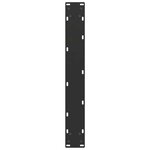 vidaXL Pieds de table à manger en U 2 pièces Noir 60 x (72-73) cm Acier