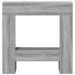 VidaXL Cadre de cheminée sonoma gris 81x18x82 cm bois d'ingénierie