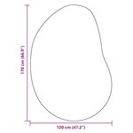 vidaXL Tapis Beige 120 x 170 cm Polyester