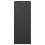 vidaXL Jardinières 2 Pièces noir triangulaire 30x26x75 cm acier