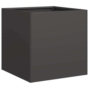 vidaXL Jardinière noir 40x40x40 cm acier laminé à froid