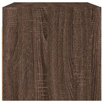 vidaXL Armoire murale avec portes en verre chêne marron 68 5x37x35 cm