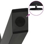vidaXL Pieds de table à manger en forme de X 2 pièces Anthracite 90 x (72-73) cm Acier