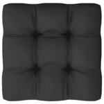 Salon de jardin meuble d'extérieur ensemble de mobilier 11 pièces avec coussins noir bois de pin massif 02_0015392