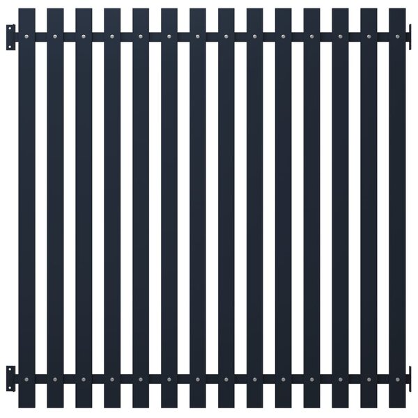 vidaXL Panneau clôture Anthracite 170 5x170 cm Acier enduit de poudre