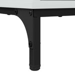 vidaXL Table basse Blanc brillant 90 x 49 x 46 cm Bois d'ingénierie
