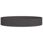 vidaXL Cache-pot de jardin Noir 120 x 120 x 20 cm Acier