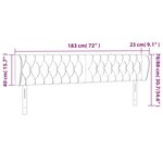 vidaXL Tête de lit avec oreilles Rose 183x23x78/88 cm Velours